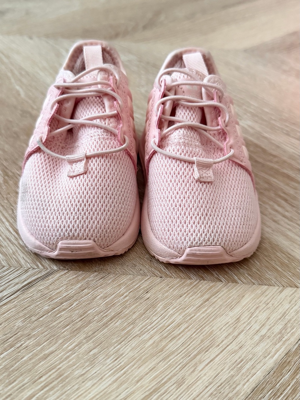 adidas Kids Pink Mesh Athletic Sneakers